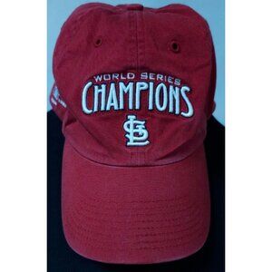 St. Louis Cardinals MLB Red Large 10 Times World Series Champions Logo Hat Cap